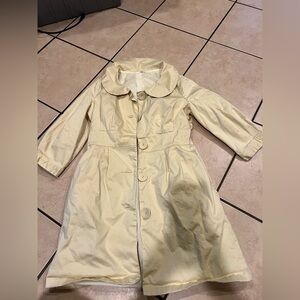 Sashimi Pale Yellow Pea Coat Small